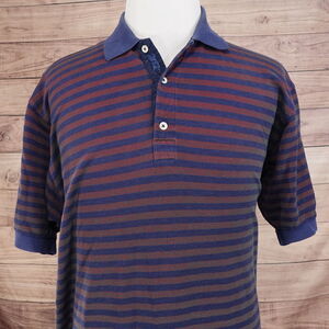 BOBBY JONES‎ SHORT SLEEVE STRIPED 100% COTTON POLO SHIRT MENS SIZE XL